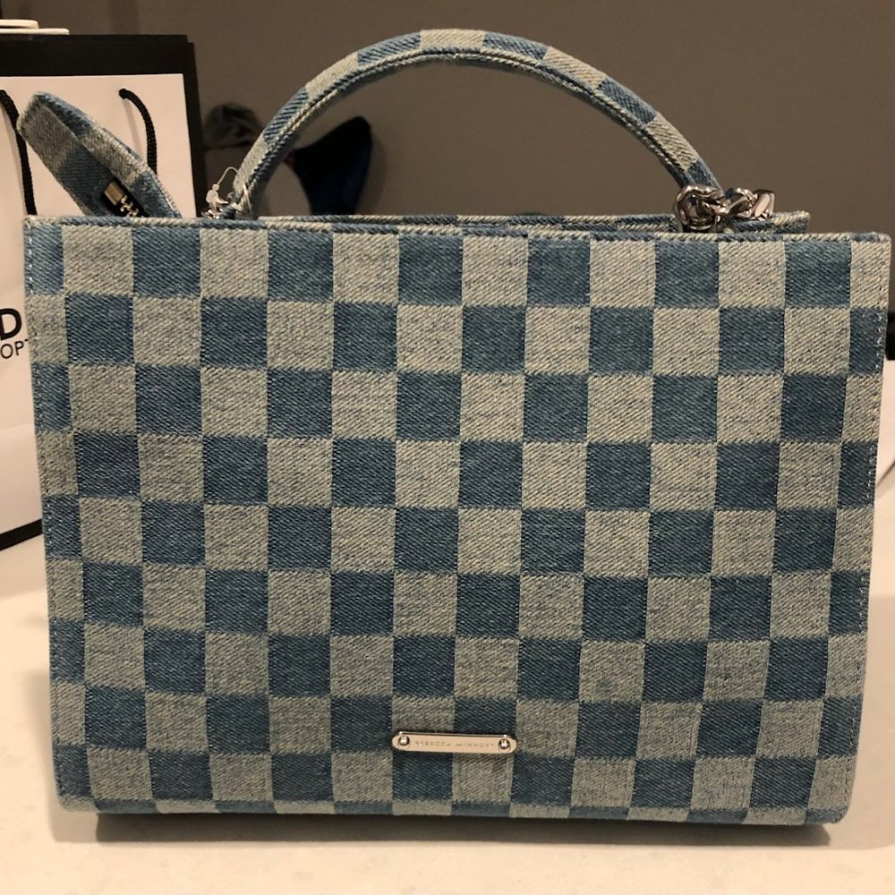 Rebecca Minkoff - Lou Top Handle Denim Crossbody - Picture 5 of 7